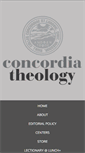 Mobile Screenshot of concordiatheology.org